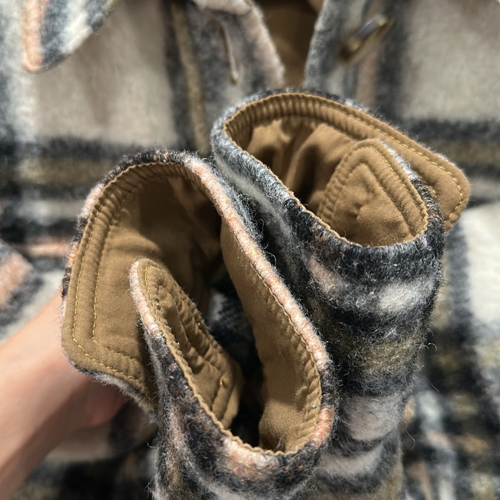 Rumere Oversized Tweed Wool Coat – Timeless Plaid, XS (Fits US 2-6) - Picture 14 of 15